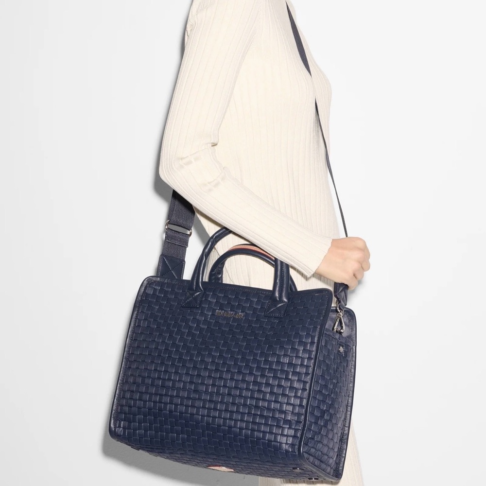 MZ Wallace Dawn Medium Woven Box Tote